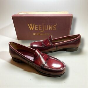 🆕 G.H. Bass Weejuns Wayfarer Penny Loafers in Burgundy
